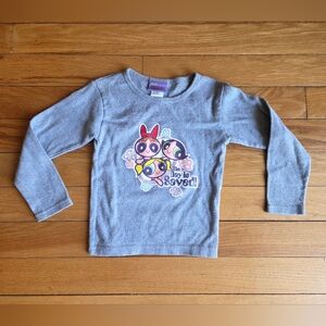 Vintage 00s Powerpuff Girls Gray Kids Shirt Made In USA Size Medium